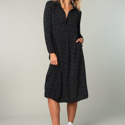 Bonjour Button Front Midi Dress