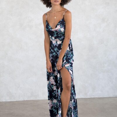 Bloom Cowlneck Maxi Dress