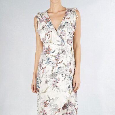 Traction Floral Wrap Dress