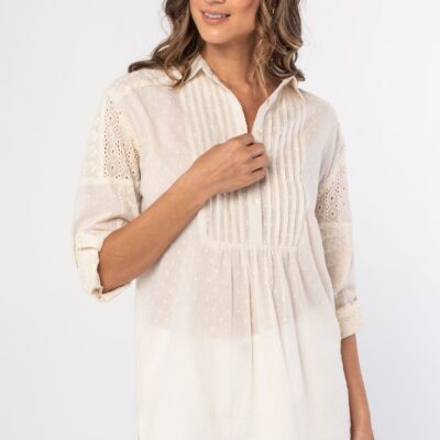 June Embroidered Tunic Shirt