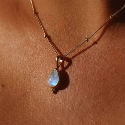 The Salty Gem Moonstone Necklace