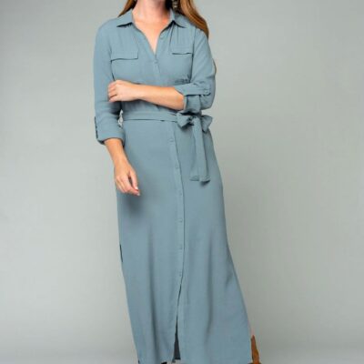 Sandrine Maxi Shirt Dress