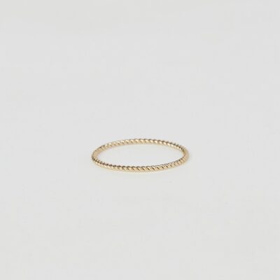 Moon Pi Gold Fill Twist Stacking Ring