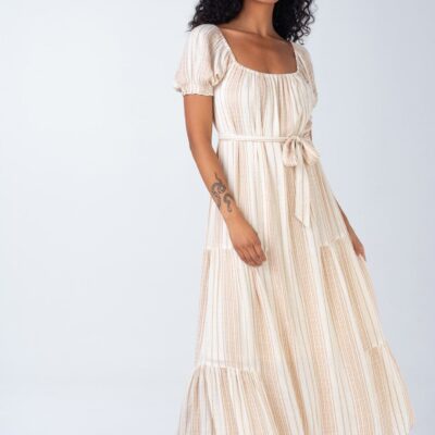 Hazel Puff Sleeve Maxi Dress