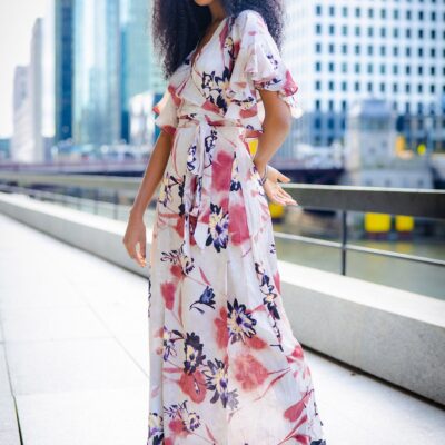 Sweet Treat Floral Wrap Dress