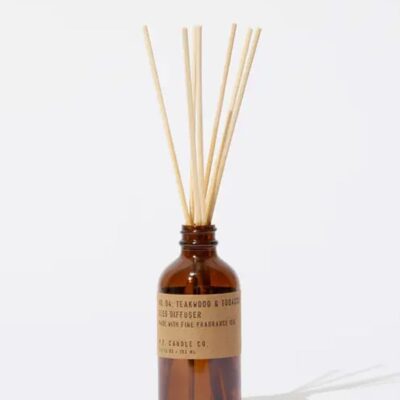 P.F. Candle Co. Teakwood & Tobacco Reed Diffuser