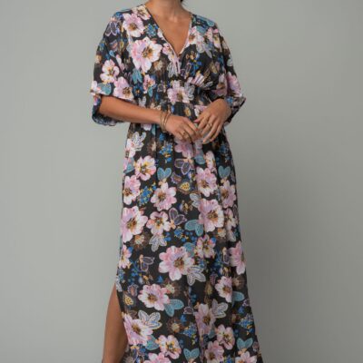 Naomie Kimono Sleeve Maxi Dress