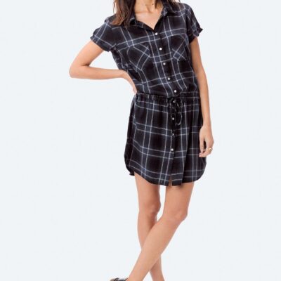 Peyton Plaid Shirt Dress