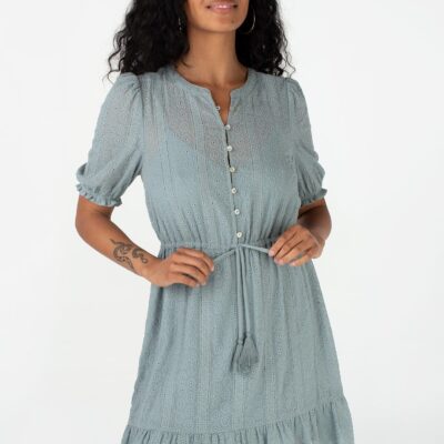 Annika Eyelet Mini Dress