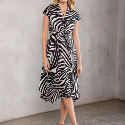 Colette Zebra Midi Dress