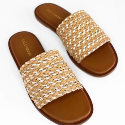 SALT + UMBER Mara Handwoven Slide Sandal