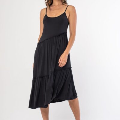 Allegra Asymmetric Midi Dress