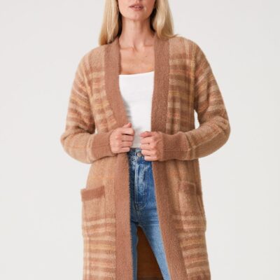 Hunter Fuzzy Plaid Coatigan